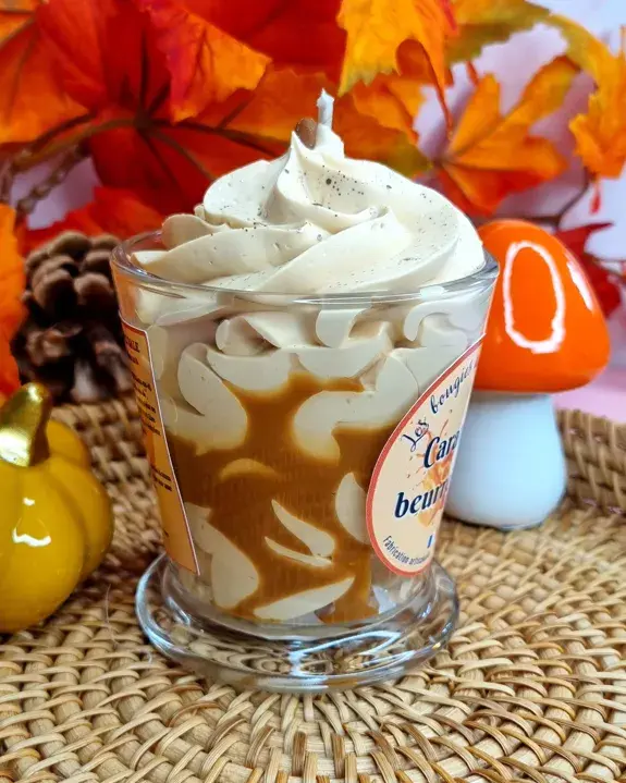 Bougie gourmande caramel beurre salé 130g