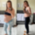 woman's progress results from doing home workouts