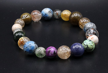 AVATAR MALAS | LUXURY JEWELLERY SEMI-PRECIOUS GEMSTONE BRACELETS  RED RUTILE RUTILATED QUARTZ FOSSIL CORAL CHRYSOPRASE SERPENTINE