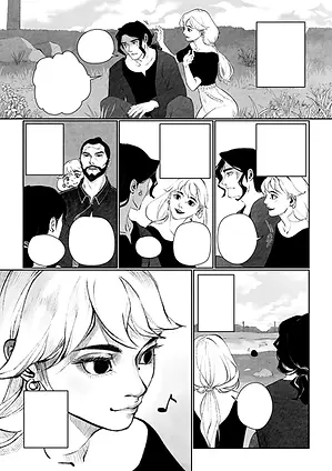 A manhua comic page of Sunshine Through the Willow Tree in the alternative universe