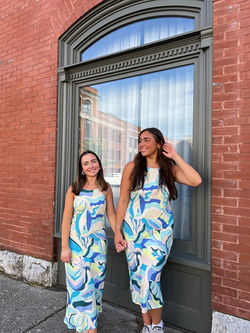 Two friends in same outfit