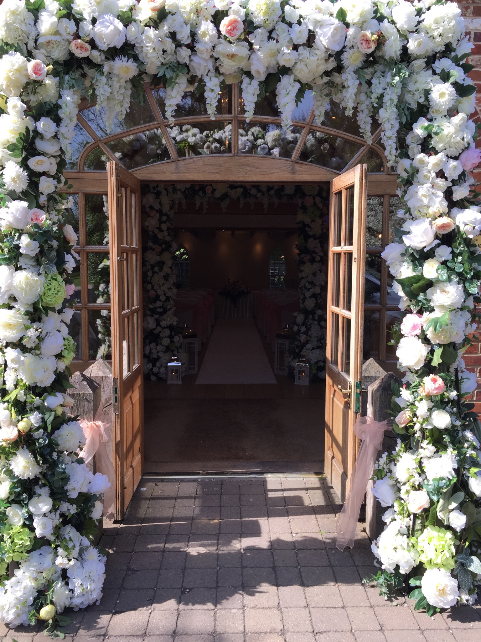 Silk Arch of flowers
