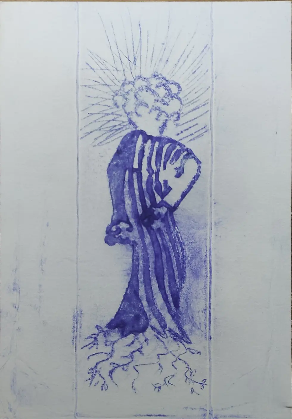 Thumbnail: Untitled | 2026 | engraving | Tetrapak printing | 17x7cm