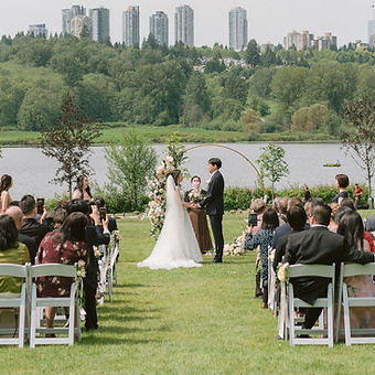 A beautiful outdoor wedding 