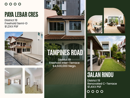 3 Landed Homes, 3 Different Opportunities in District 19