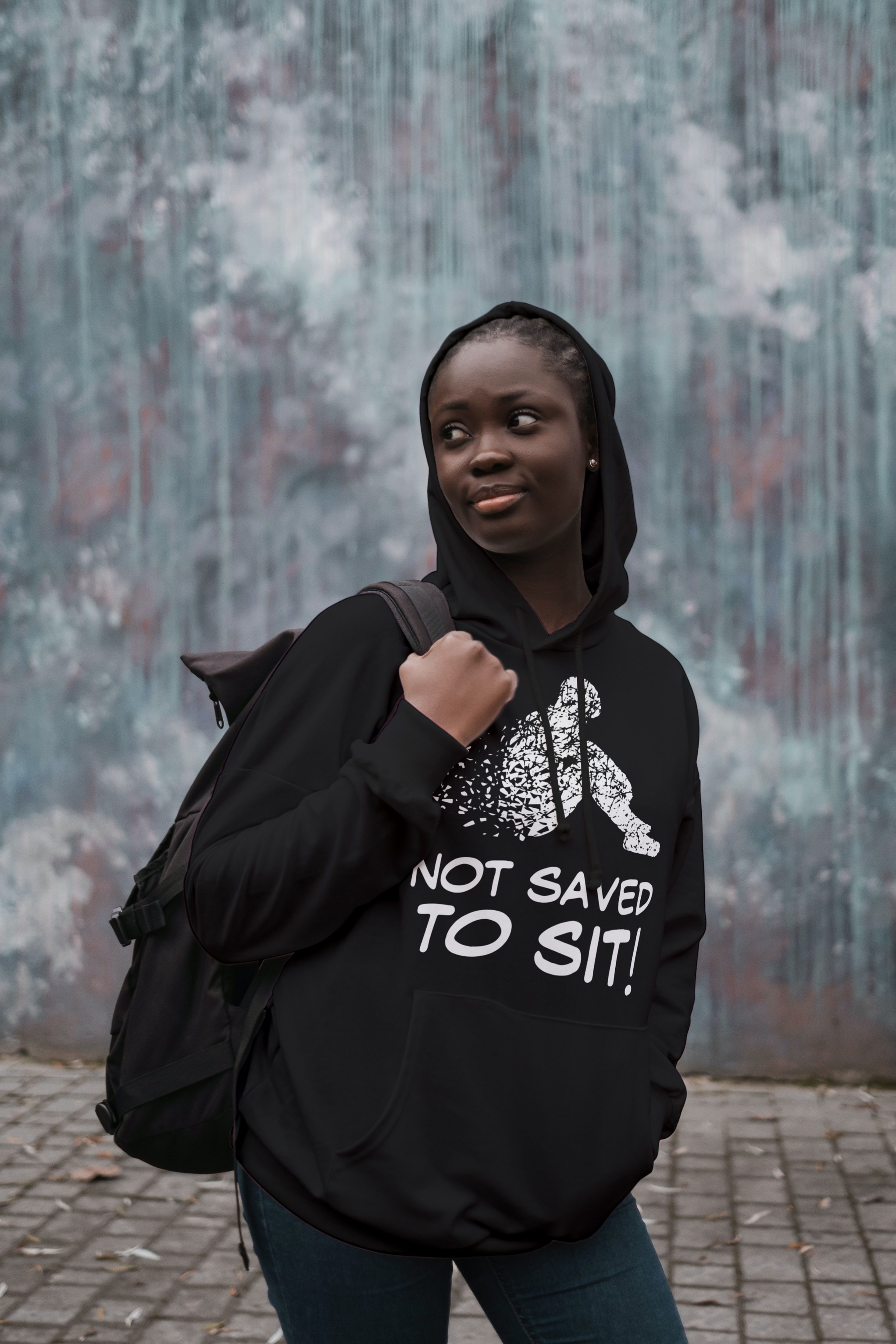 Not Saved To Sit - BLACK - HOODIE