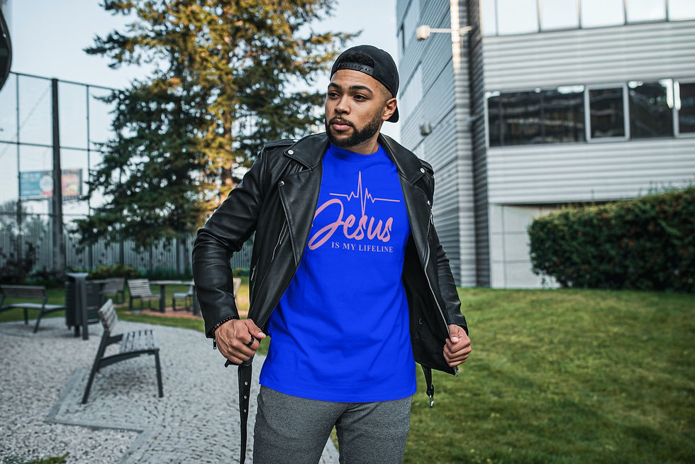 Thumbnail: Jesus Is My Lifeline- Blue - Unisex
