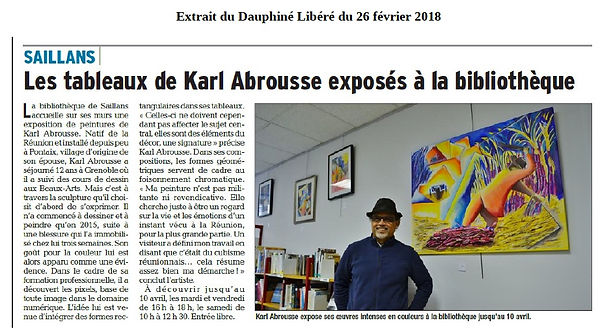 Extrait du Dauphiné Libéré