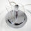 Thumbnail: Italian chromed metal and glass pendant