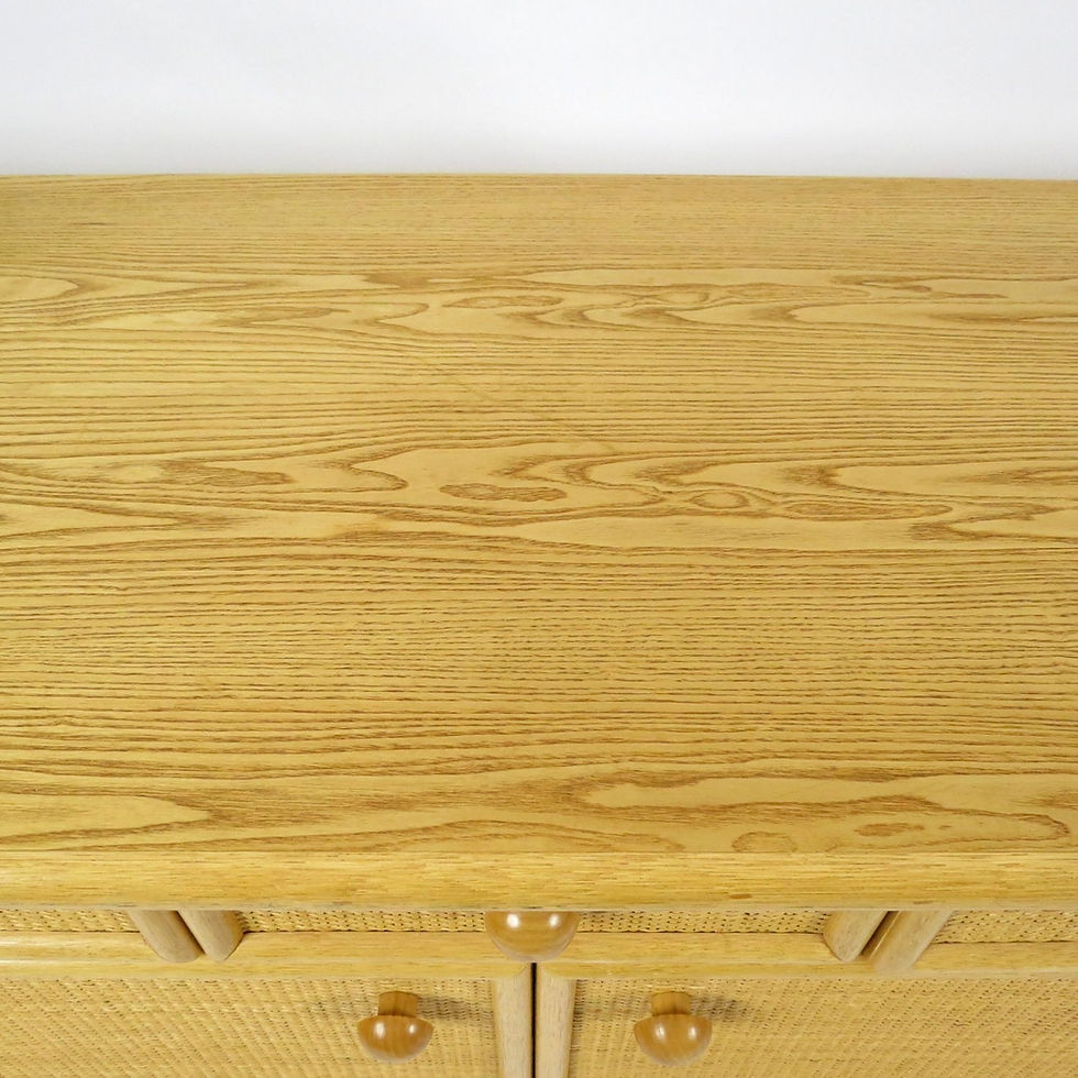 Miniatura: Rattan and wood Dutch sideboard from Rohé Noordwolde