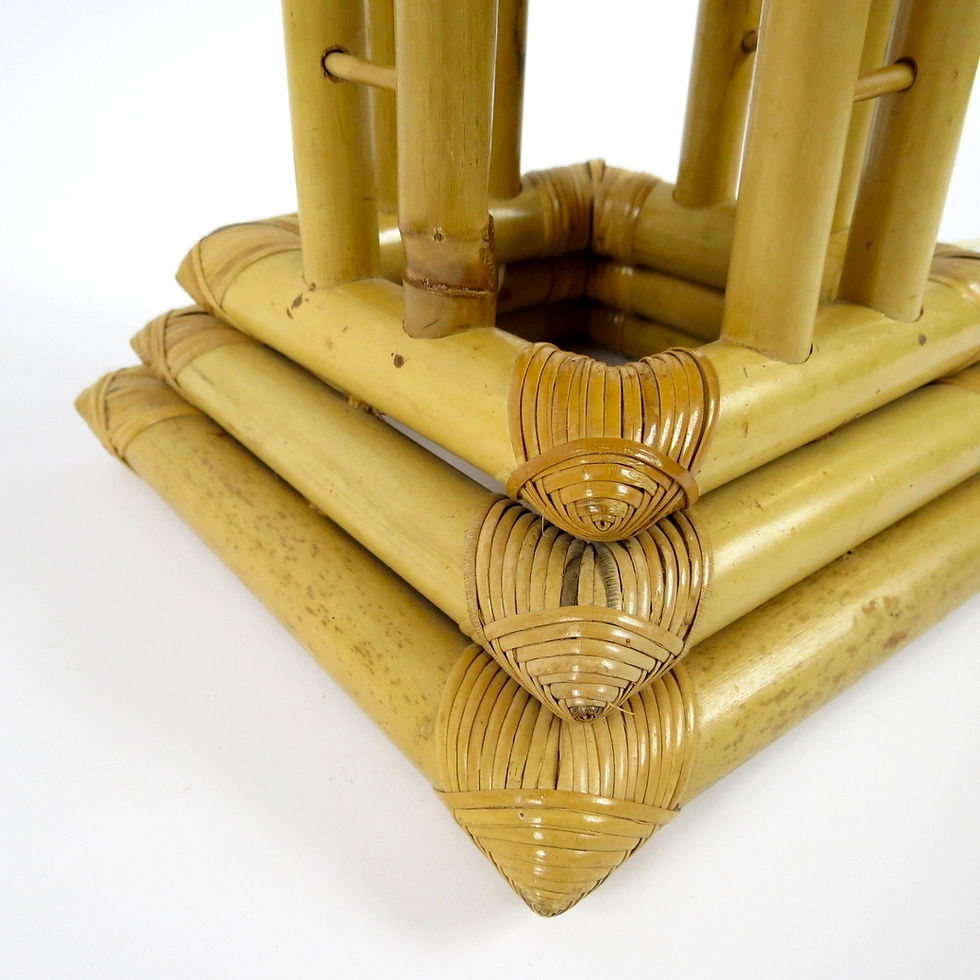 Miniatura: Set of 2 bamboo table lamps