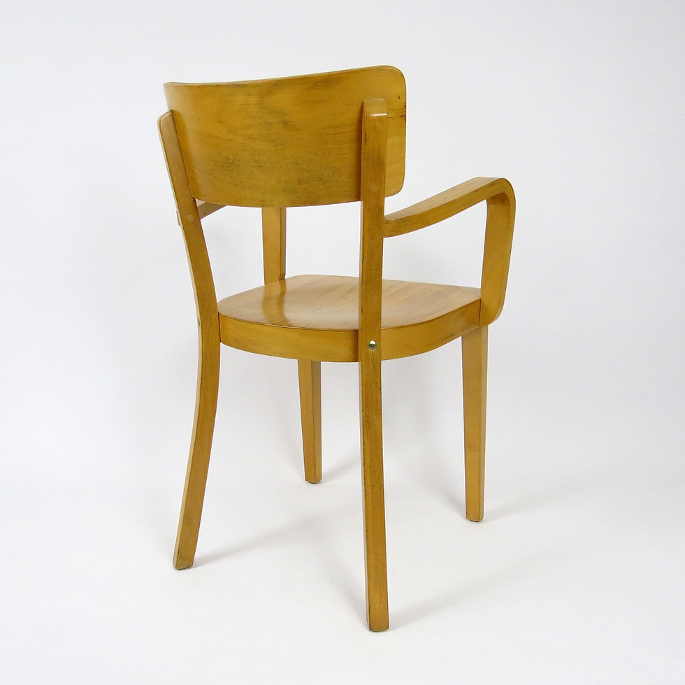 Thumbnail: Set of 4 wooden dining chairs