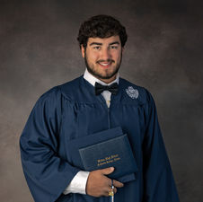 High school senior cap and gown photography session in Florida