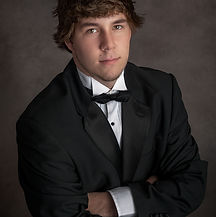 formal senior tux portrait in defuniak springs studio