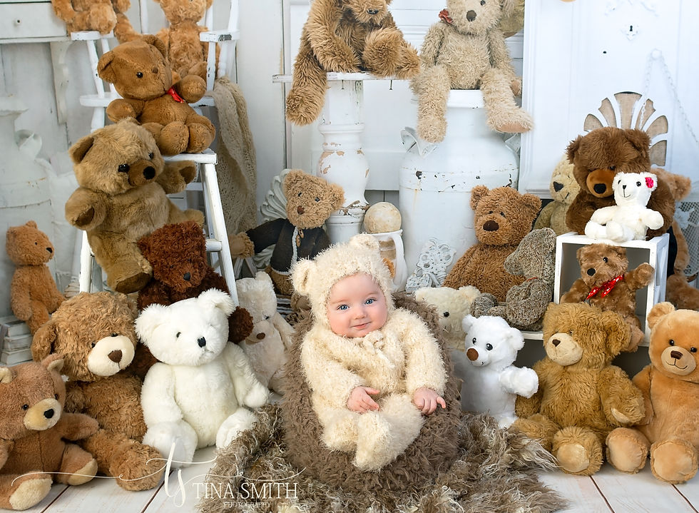 3-6 mo cream bear