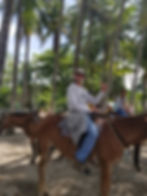 Horseback riding at the beach Costa Rica