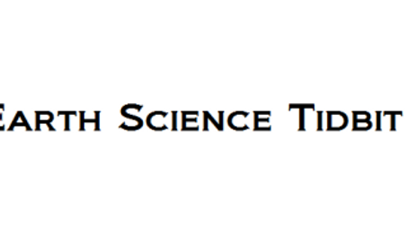 Earth Science Tidbit of the Day