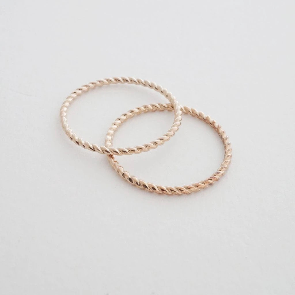 Twisted Rope Rings - size 7