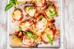 Mediterranean-Stuffed-Peppers-Low-Carb
