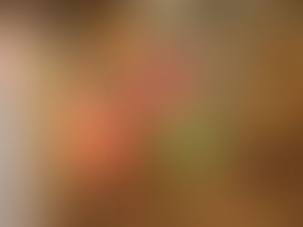 A pink bird in focus with two birds out of focus behind it on a wooden background
