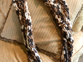 Simple stockinette stitch scarf