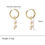 Thumbnail: Verena Pearl Hoops Drops Earrings