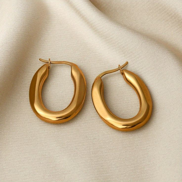 Thumbnail: Matte Eclipse Hoops Earrings