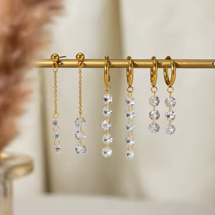 Luminous Grace Drops Earrings