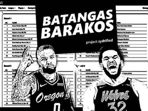 ESPN FANTASY BASKETBALL: BATANGAS BARAKOS 2021 DRAFT RESULTS 
