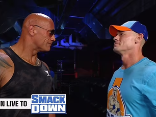 THE ROCK IS BACK ON A RANDOM SMACKDOWN!!!