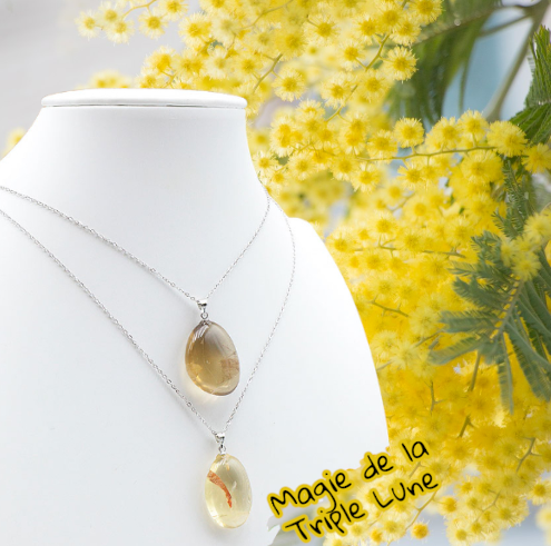 💛 Citrine - Pendentif 💛