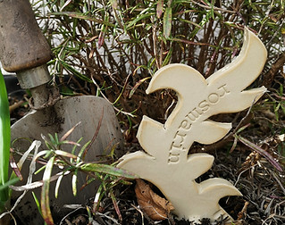 Gartenkeramik Kräuterschild Rosmarin