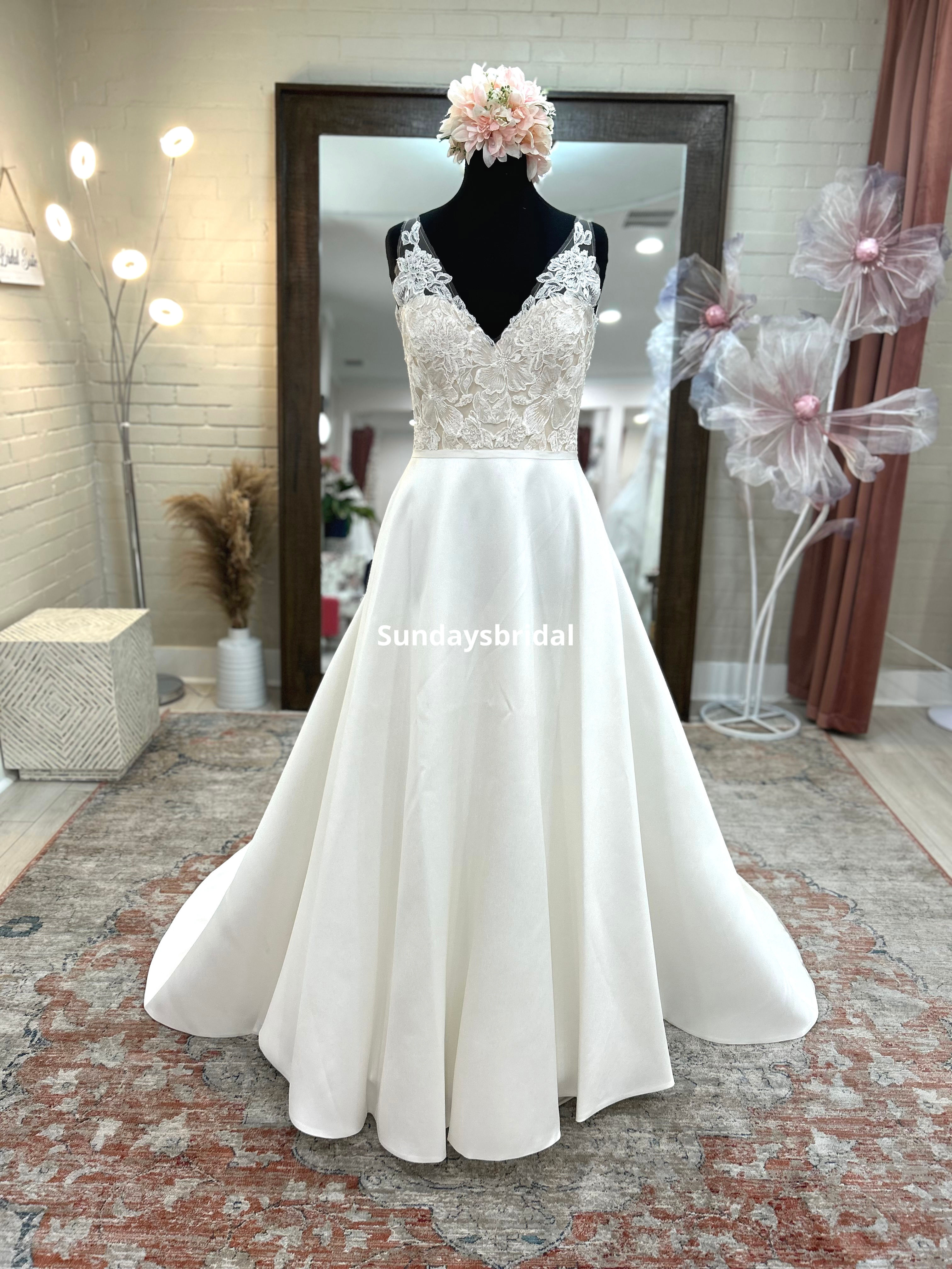 4637, SundaysBridal 90701 Ivory Nude Sizes 4, 16