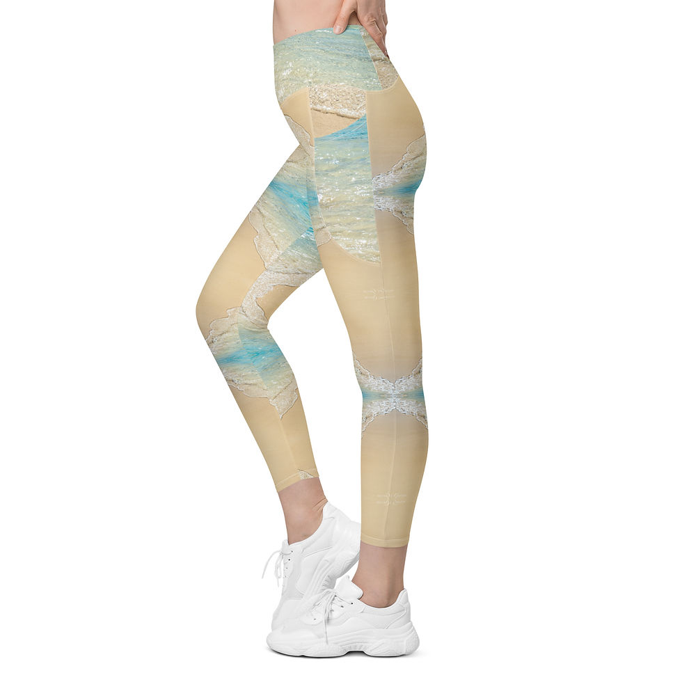 Thumbnail: Leggings with pockets Caribbean Sea