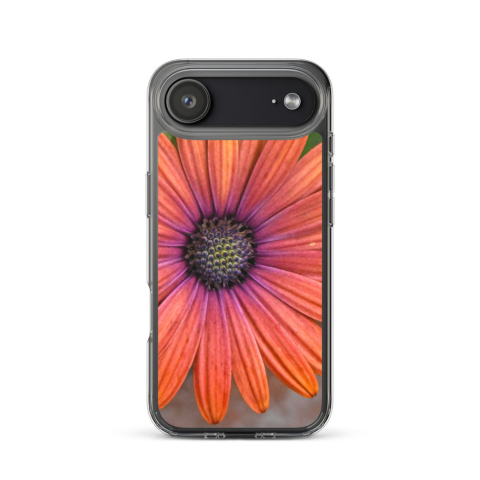 Thumbnail: Clear Case for iPhone® Orange flower