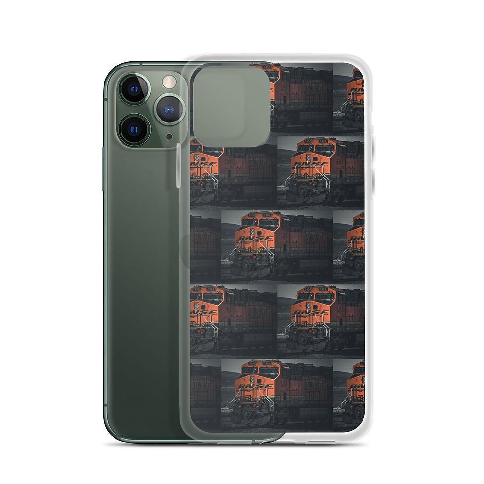 Thumbnail: Clear Case for iPhone® Santa Fe Train moody vibe