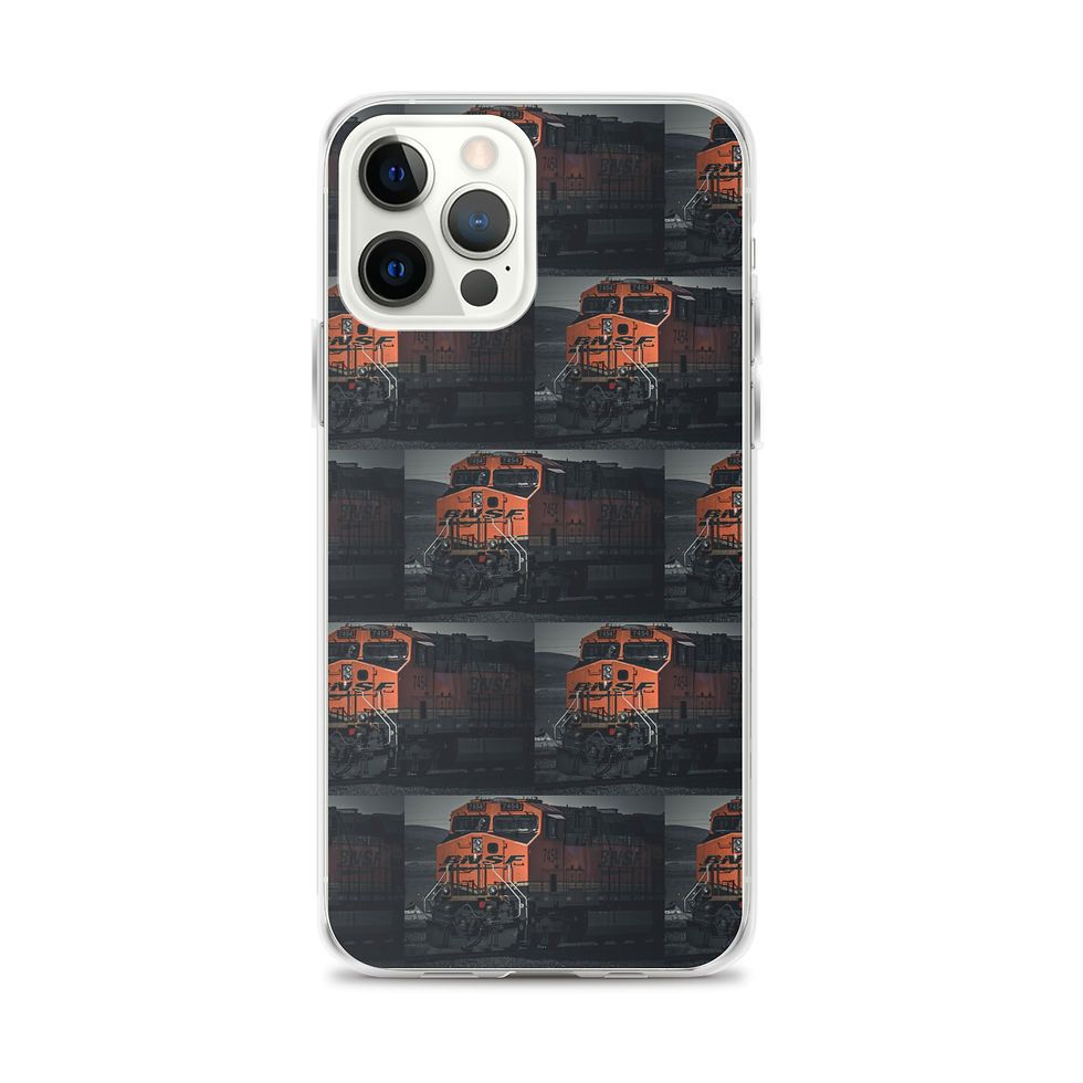 Thumbnail: Clear Case for iPhone® Santa Fe Train moody vibe