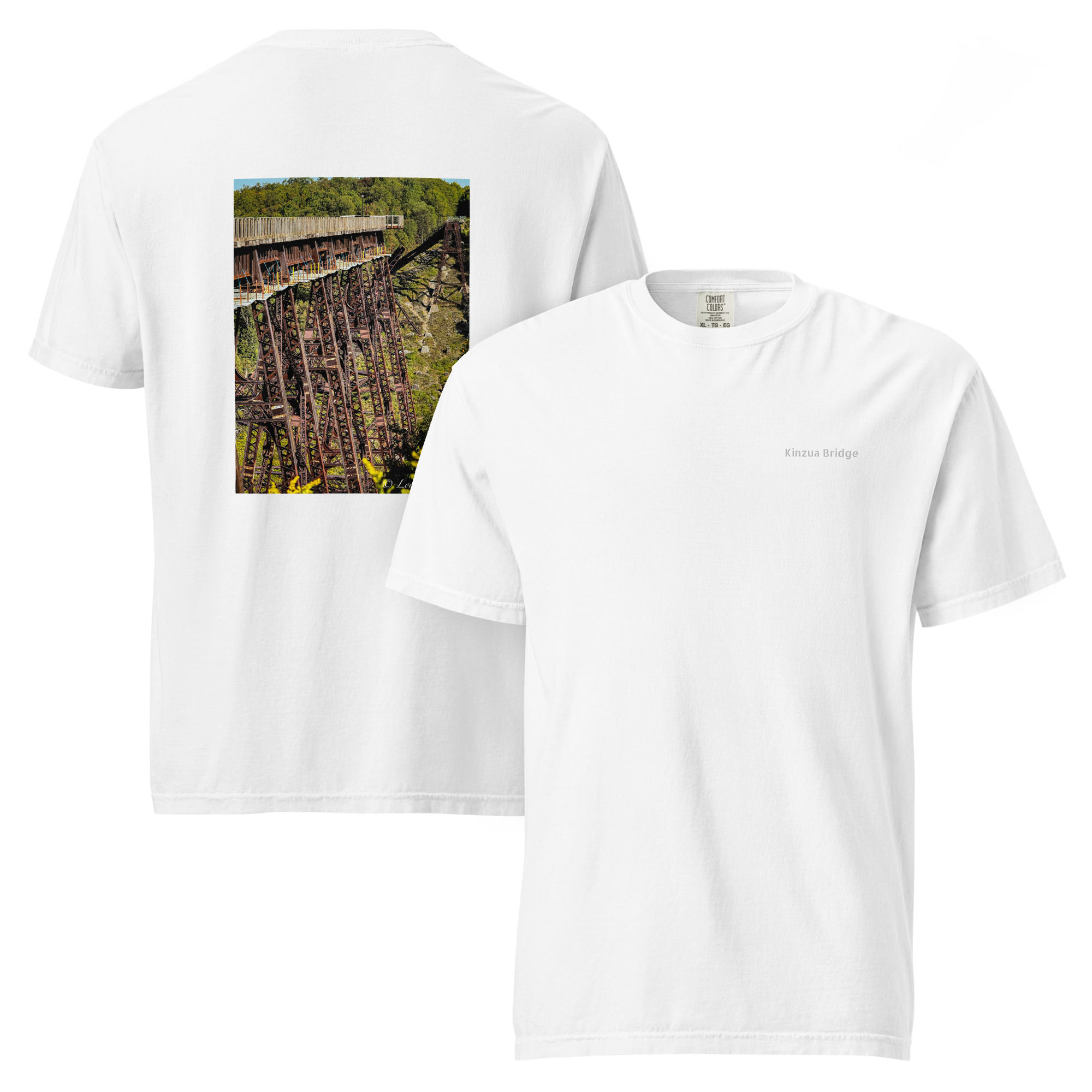 Unisex garment-dyed heavyweight t-shirt Kinzua Bridge