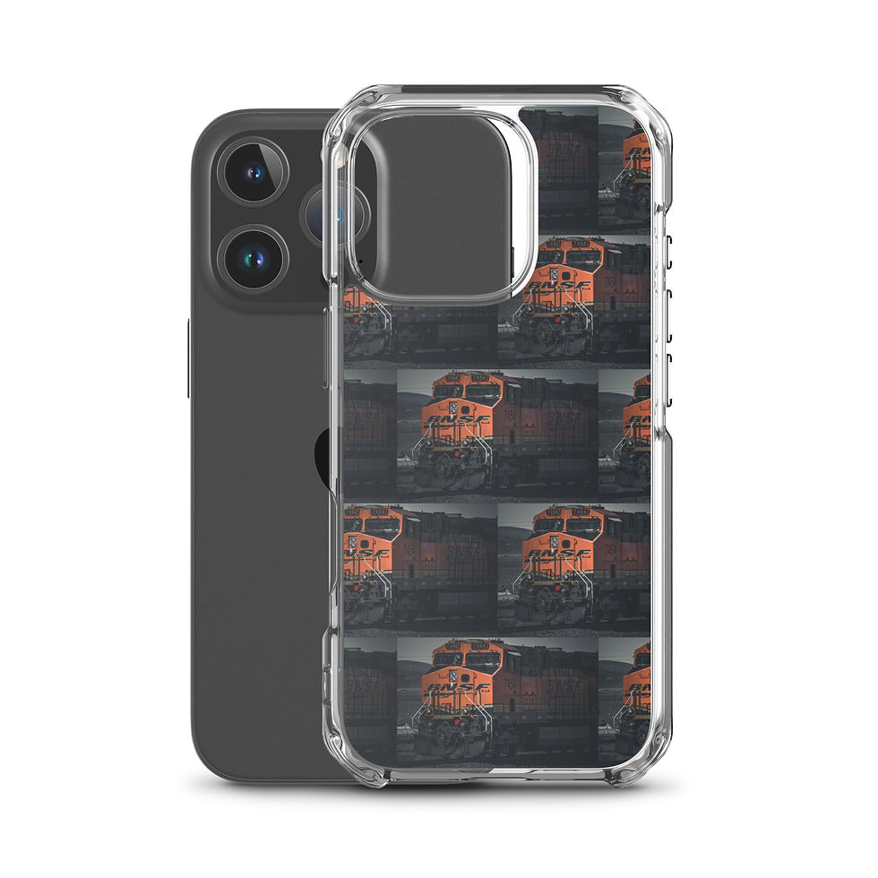 Thumbnail: Clear Case for iPhone® Santa Fe Train moody vibe