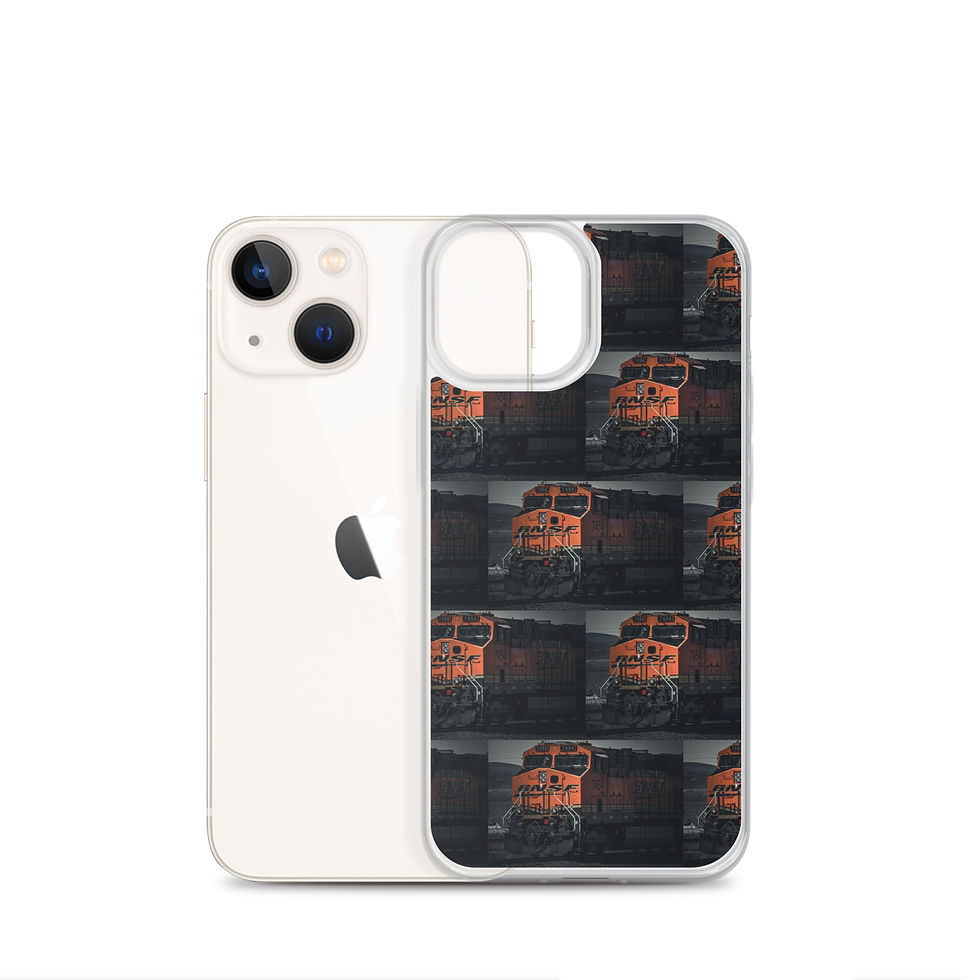 Thumbnail: Clear Case for iPhone® Santa Fe Train moody vibe