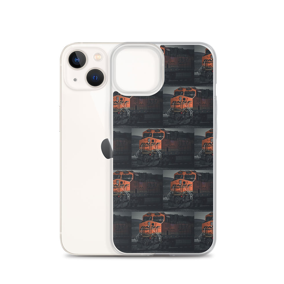 Thumbnail: Clear Case for iPhone® Santa Fe Train moody vibe