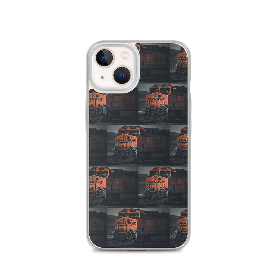 Thumbnail: Clear Case for iPhone® Santa Fe Train moody vibe