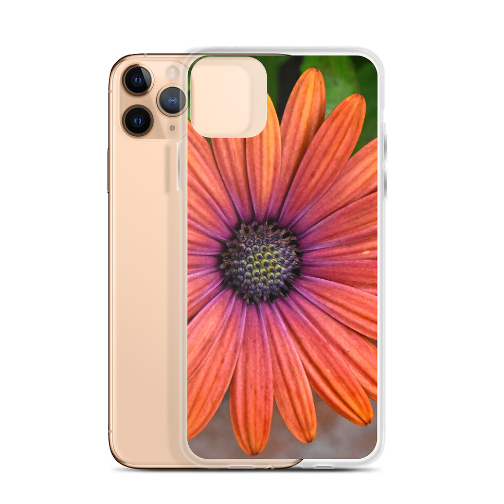 Thumbnail: Clear Case for iPhone® Orange flower
