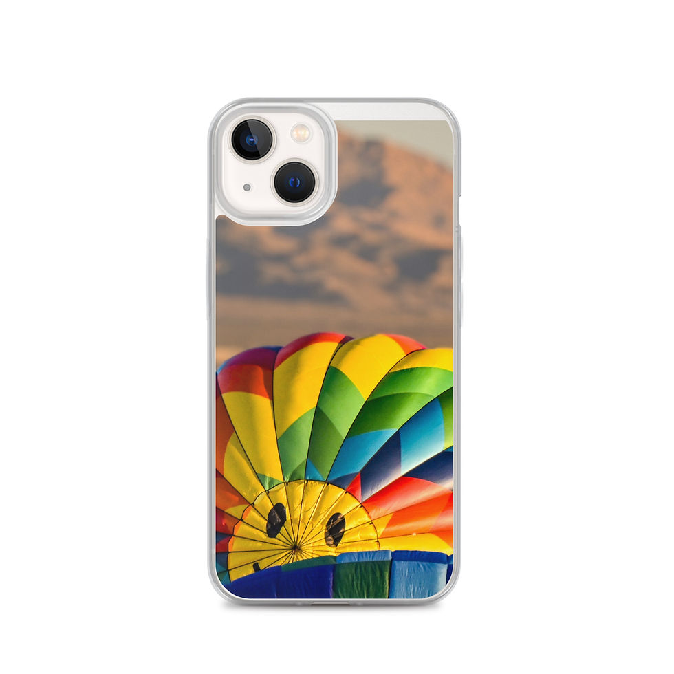 Thumbnail: Clear Case for iPhone® Smiling hot air balloon