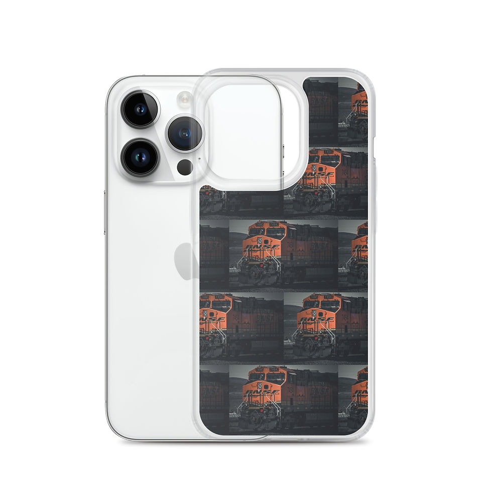 Thumbnail: Clear Case for iPhone® Santa Fe Train moody vibe