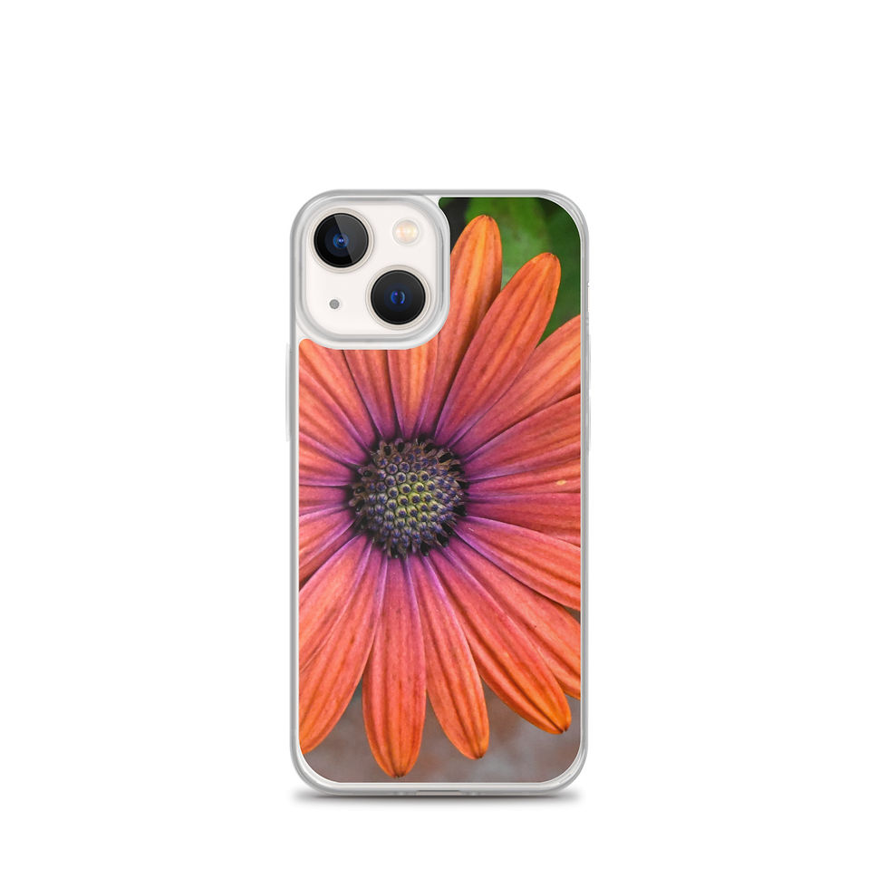 Thumbnail: Clear Case for iPhone® Orange flower