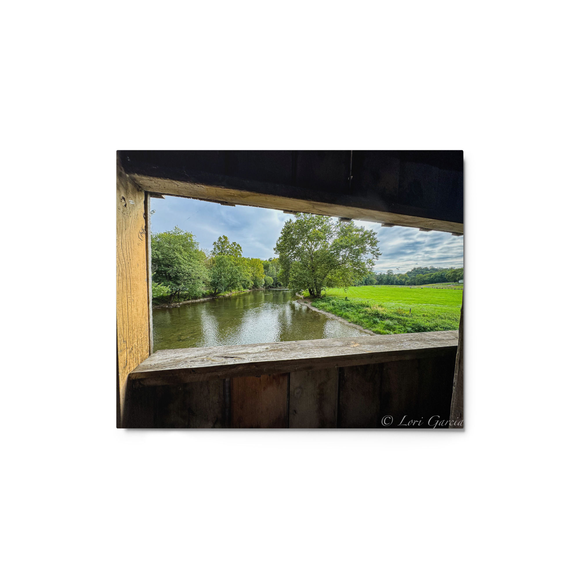 Metal prints Conestoga River Hunsecker Bridge