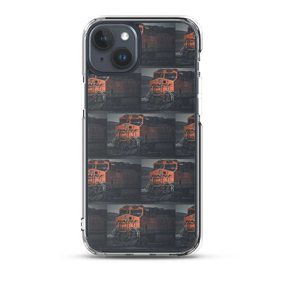 Thumbnail: Clear Case for iPhone® Santa Fe Train moody vibe