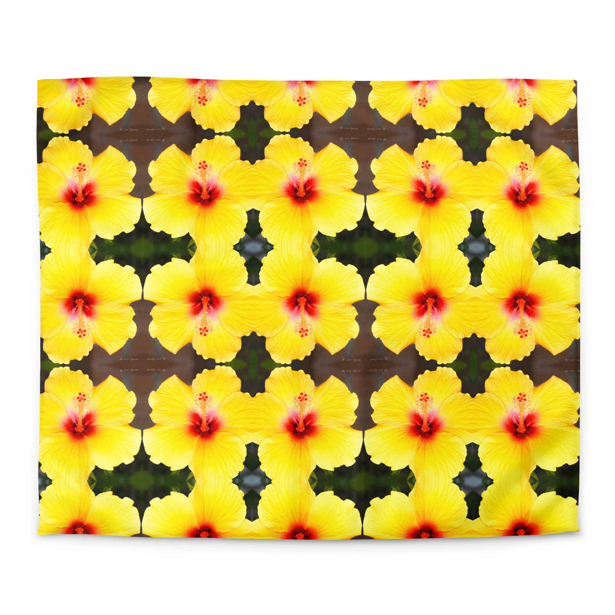 Duvet cover Yellow Hibiscus