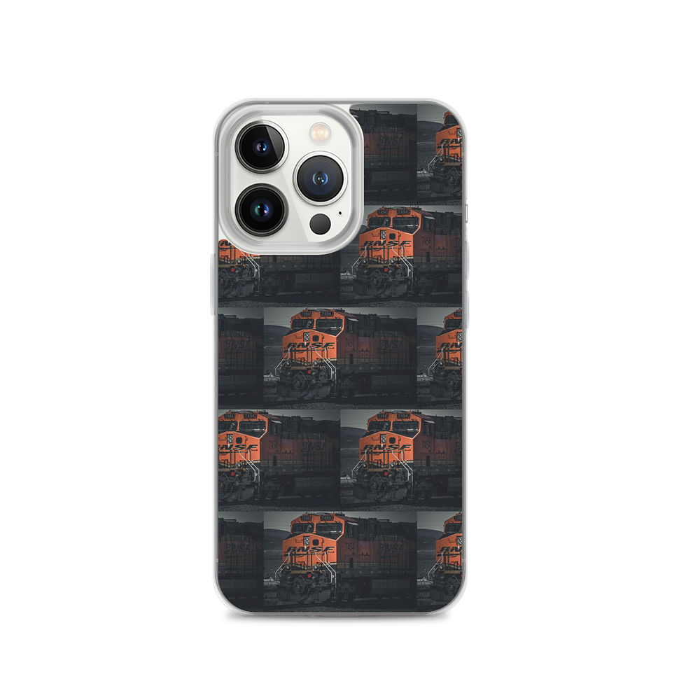 Thumbnail: Clear Case for iPhone® Santa Fe Train moody vibe